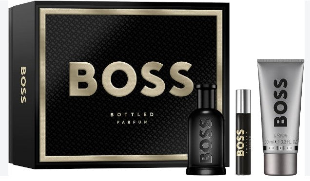 Hugo Boss Bottle 3.4oz Edp+10ml Parfum +Shower Gel