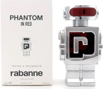Tester Phantom Red Elixir 3.4oz Parfum By Paco Rabanne
