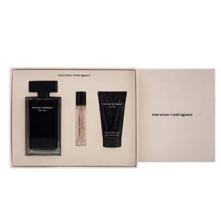 Narciso Rodriguez Ladies 100ml Eau de Toilette + 10ml + Lotion