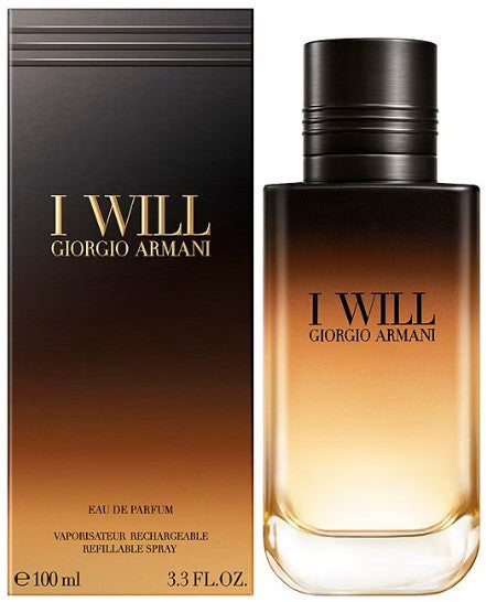 Armani I Will 3.4oz Eau de Parfum By Giorgio Armani (Refillable)