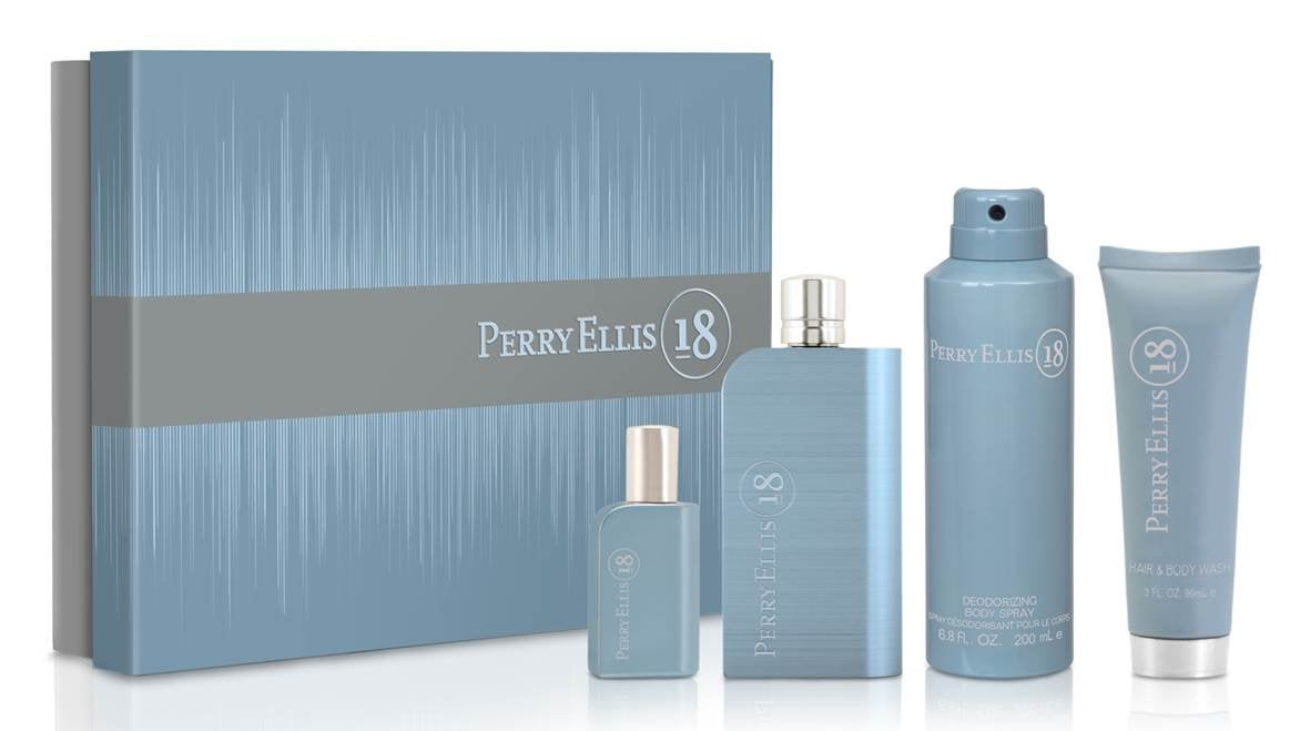Perry 18 Men Set 3.4oz Edt + Deo + Gel + Mini