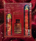 Lattafa Badee Sublime 3.4oz Edp+200ml Deo+10oz Air Freshner