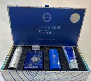 Club Nuit Iconic 3.6oz Edp + Deo + Gel + Body Spray By Armaf