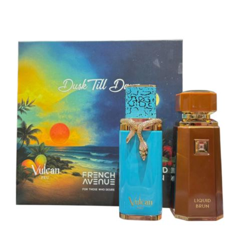 Liquid Brun 3.4oz Edp + Vulcan Feu 3.4oz By French Avenue  Fragrance World
