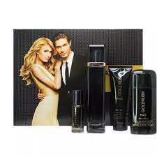 Gold Rush Paris HIlton Men Set 3.4oz Edt + Deo + Gel + Mini