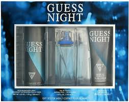 Guess Night Gift Set 3.4oz Edt + 6.0oz Deo + 6.7oz Shower Gel