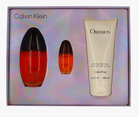 Obsession Ladies 3.4oz Edp+3.4oz Lotion+15ML by Calvin Klein