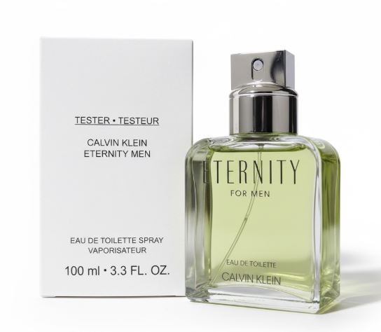 Tester Eternity by Calvin Klein 3.4oz Eau de Toilette for Mens