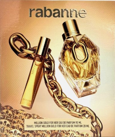 Lady Million Gold 3.0oz Eau de Parfum + 20 By Paco Rabanne