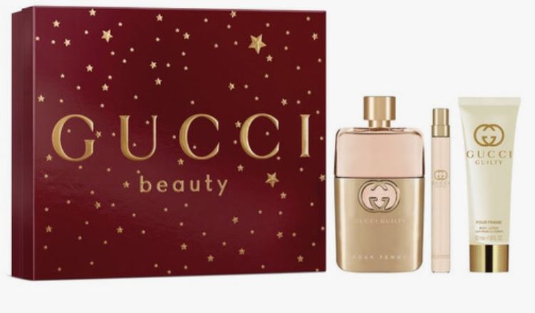 Gucci Guilty Ladies Set 3.0oz Edp + 10ml + Body Lotion