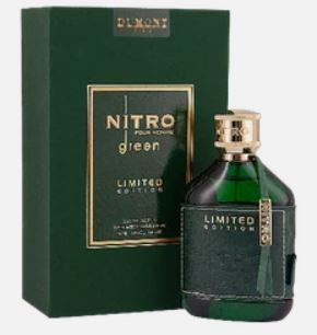 Nitro Green Limited Edition 3.4oz Eau De Parfum for Men