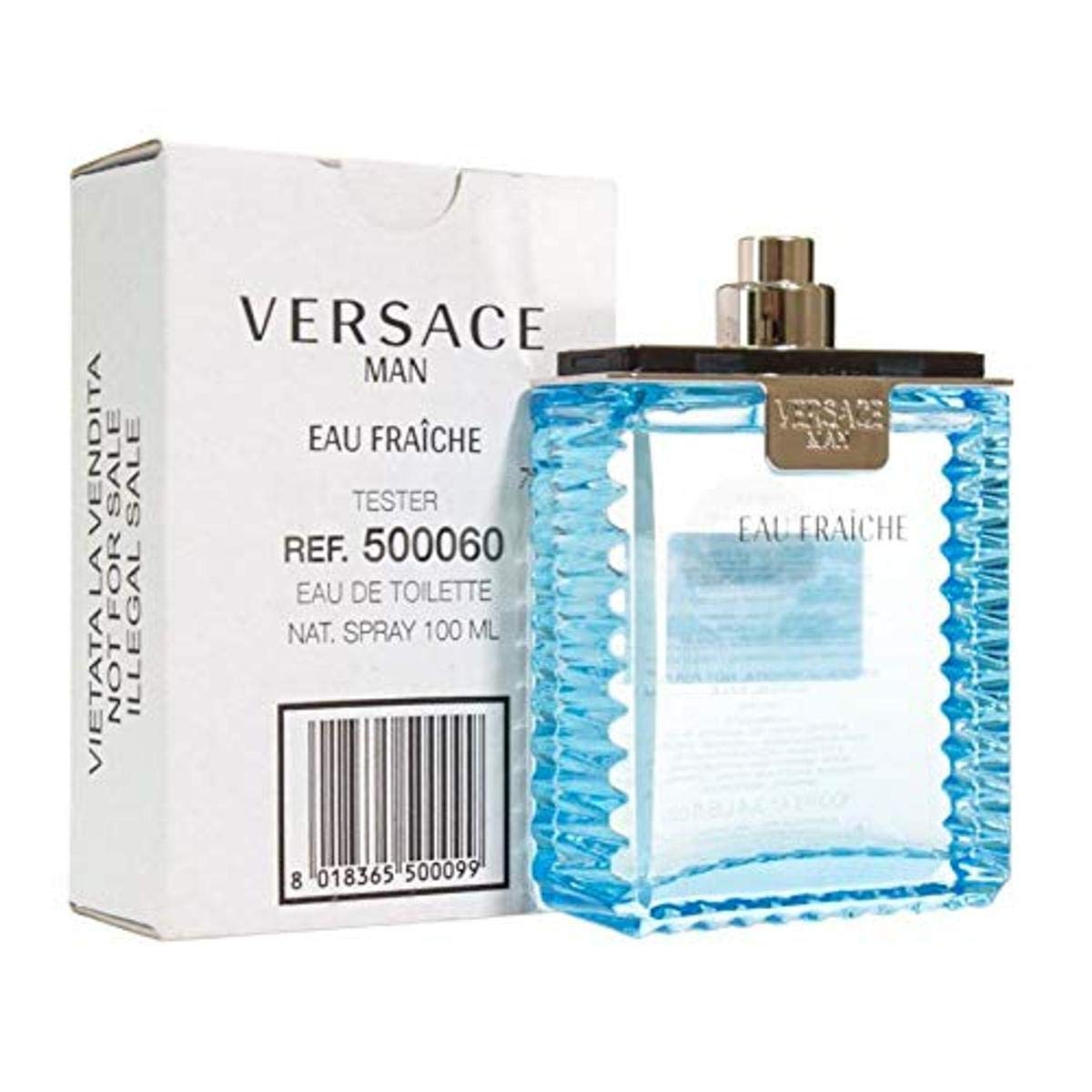 Tester Versace Fraiche 3.4oz Eau de Toilette for Mens