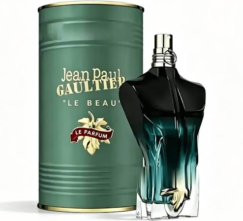 Jean Paul Gaultier Le Beau Le Parfum bottle and packaging