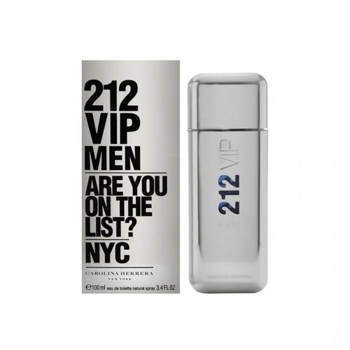 Carolina Herrera 212 VIP Men 3.4 oz Eau de Toilette bottle and box