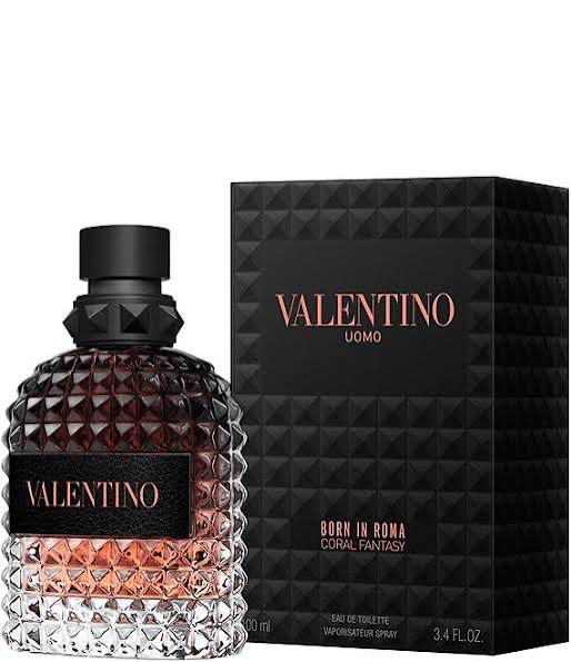 Valentino Uomo Born In Roma Coral Fantasy bottle and box