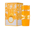 Orange Lattafa Yara Tous 3.4 oz Eau de Parfum bottle and box