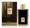 Khadlaj Karus Gold Absolu black and gold perfume bottle beside matching box