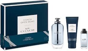 Coach Open Road gift set with eau de toilette, gel and mini bottle