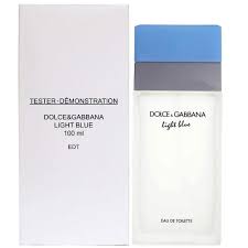 Dolce & Gabbana Light Blue Eau de Toilette for Women 3.4 oz tester bottle and demonstration box