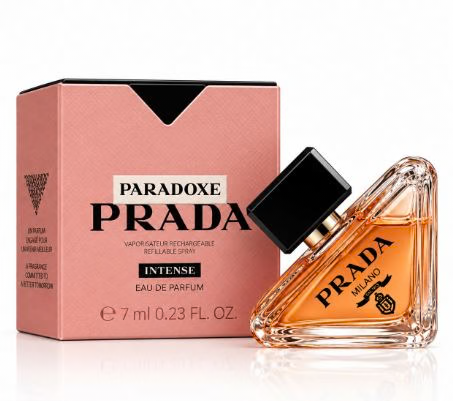 Prada Paradoxe Intense Eau de Parfum 7 ml 0.23 fl oz miniature triangular bottle and pink box