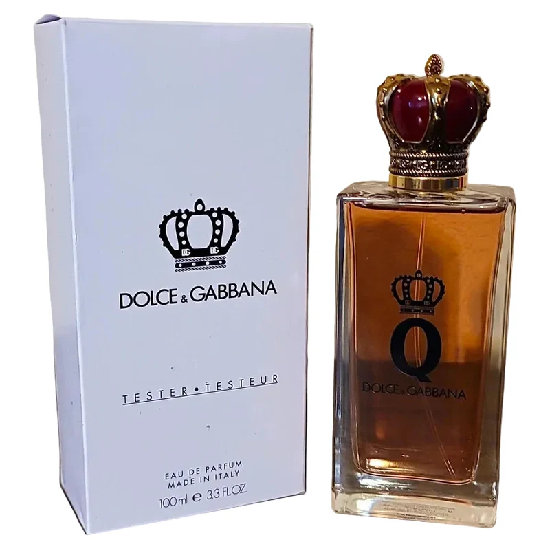 Q by Dolce & Gabbana Eau de Parfum 100 ml 3.3 oz tester bottle and white tester box