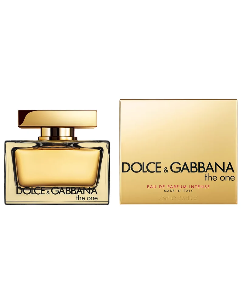 Dolce & Gabbana The One Eau de Parfum Intense 2.5 oz for Women gold bottle and box