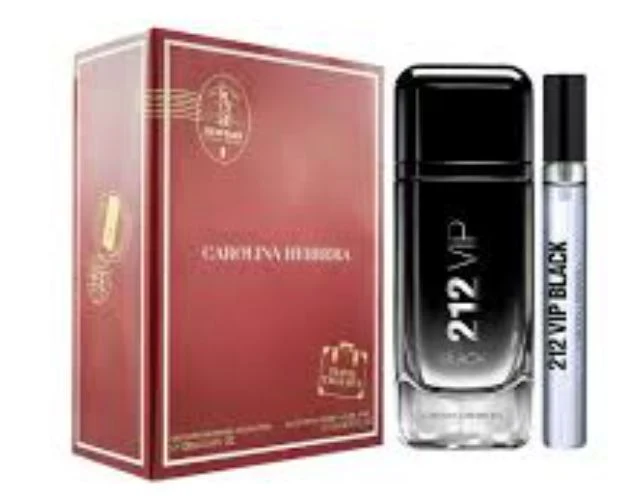 Carolina Herrera 212 VIP Black 3.4 oz Eau de Parfum and 10 ml mini gift set