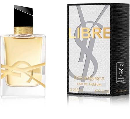 Yves Saint Laurent Libre 0.25 oz mini Eau de Parfum bottle and box