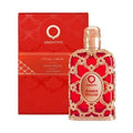 Orientica Amber Rouge Luxury Collection Eau De Parfum bottle and box