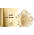 Coach New York Gold Parfum gold bottle and box