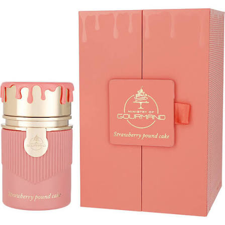 Paris Corner Strawberry Pound Cake Eau de Parfum 3.4 oz pink bottle and pink box