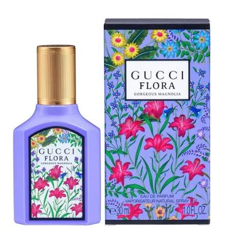 Gucci Flora Gorgeous Magnolia Eau De Parfum bottle and box