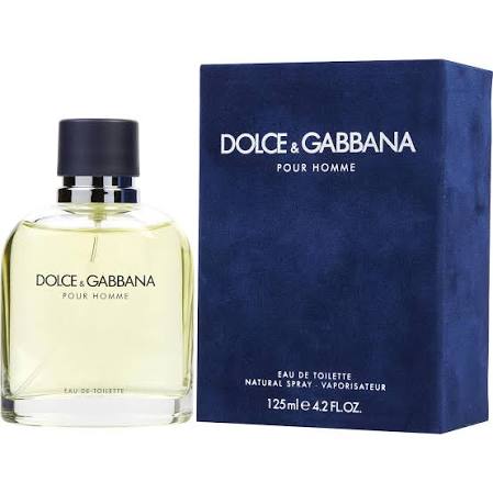 Dolce & Gabbana Pour Homme Eau de Toilette 4.2 oz bottle and blue box