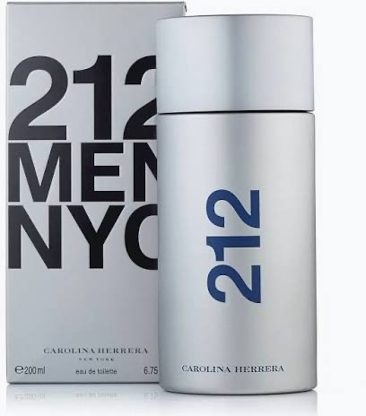 Carolina Herrera 212 Men Eau de Toilette 6.7 oz 200 ml bottle and box