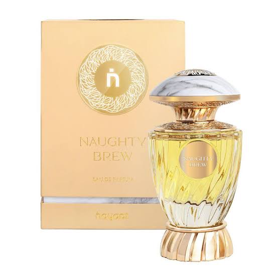 Hayaat Naughty Brew Eau De Parfum bottle and box