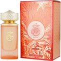 Paris Corner Khair Fusion Eau de Parfum 3.4 oz peach-colored bottle and coral box