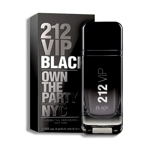 Carolina Herrera 212 VIP Black Eau de Parfum 3.4 oz black bottle and box