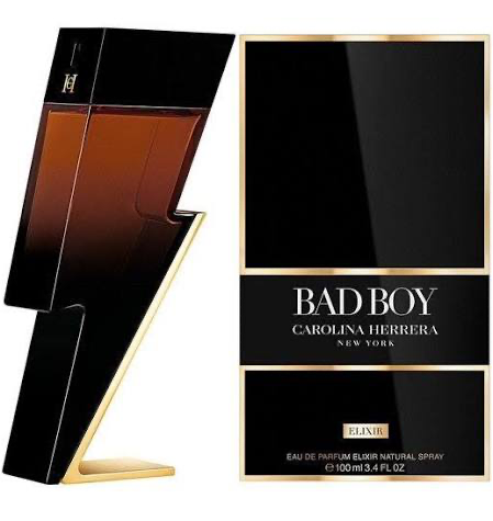 Carolina Herrera Bad Boy Elixir Eau de Parfum 3.4 oz bottle and box