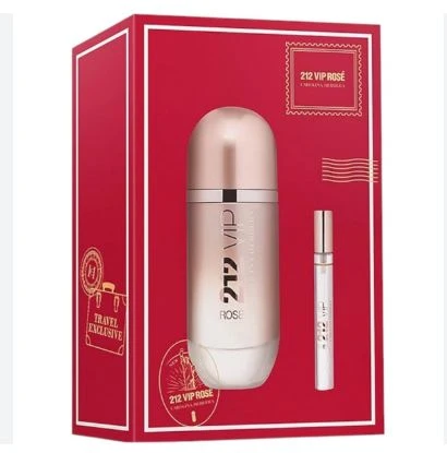 Carolina Herrera 212 VIP Rosé 2.7 oz Eau de Parfum and 10 ml spray gift set