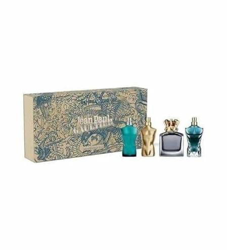 Jean Paul Gaultier Mini Collection four-piece fragrance set and box