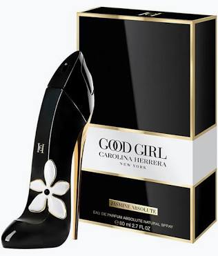 Carolina Herrera Good Girl Jasmine Absolu Eau de Parfum 2.7 oz black stiletto bottle and box