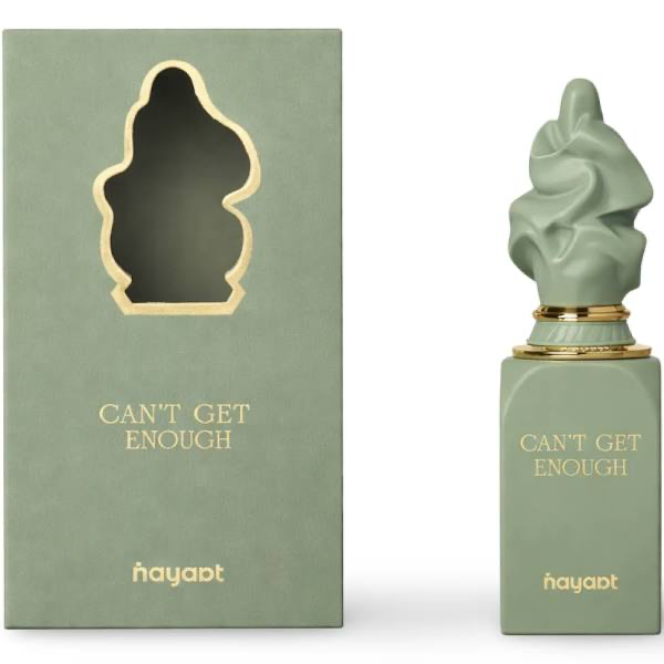 Hayaat Can't Get Enough Eau De Parfum bottle and box