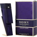 Carolina Herrera Bad Boy Dazzling Garden 3.4 oz purple lightning-bolt bottle and box
