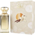 Paris Corner Eshal Vanilla Eau de Parfum 3.4 oz cream and gold bottle and vanilla-flower box