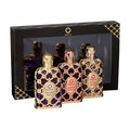 Orientica trio set with Velvet Gold, Amber Rouge, and Royal Amber 30ml bottles
