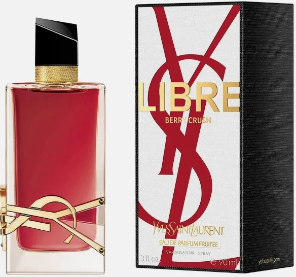 Yves Saint Laurent Libre Berry Crush red Eau de Parfum bottle and box