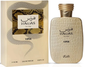 Hawas Viper 3.4 oz Eau de Parfum by Rasasi with gold bottle and presentation box