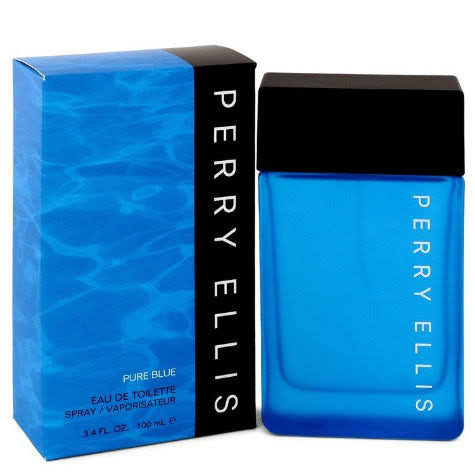 Perry Ellis Pure Blue Eau de Toilette blue bottle and box