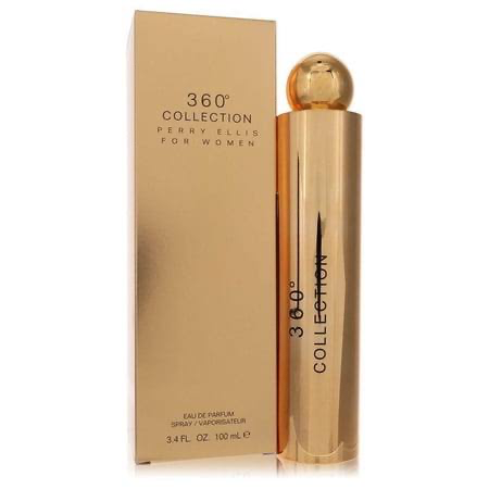 Perry Ellis 360 Collection for Women Eau de Parfum, 3.4 oz, with gold box