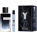 Yves Saint Laurent Y Eau de Parfum full-size bottle, travel spray, and gift box